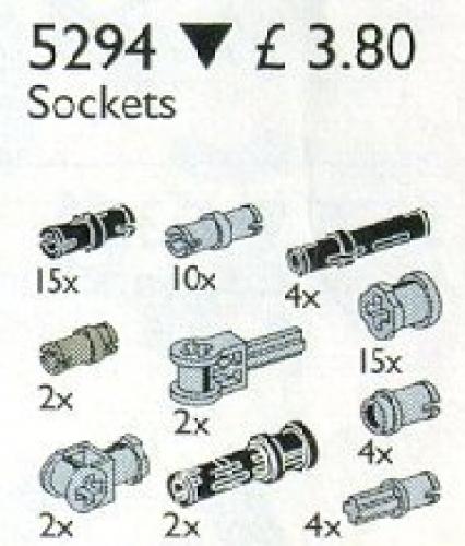 LEGO Toggle Joints & Connectors / Pegs, Bushings, & Couplers (5294)