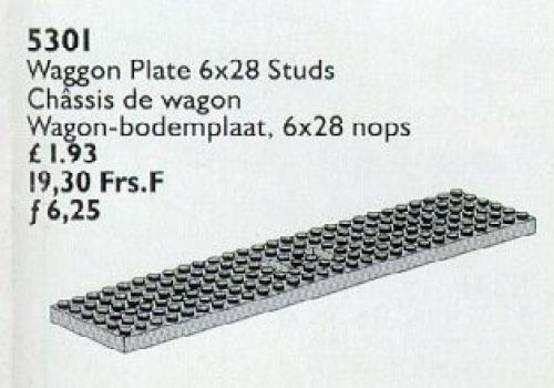 LEGO Wagon Plate 6 x 28 (5301)
