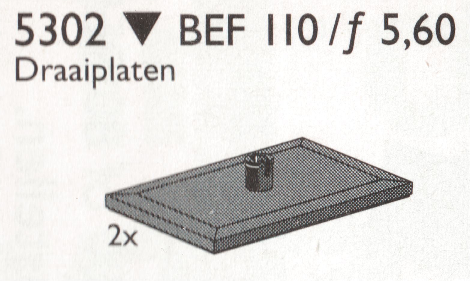 LEGO Bogieplates, Black (5302)