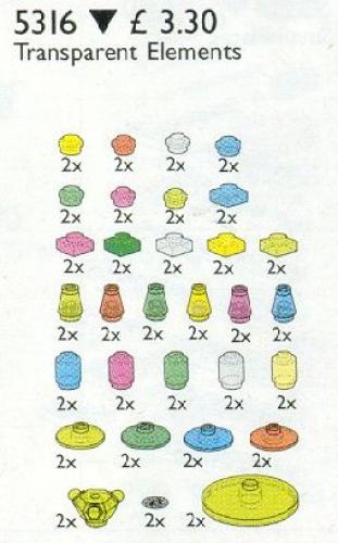 LEGO Transparent Elements (5316)
