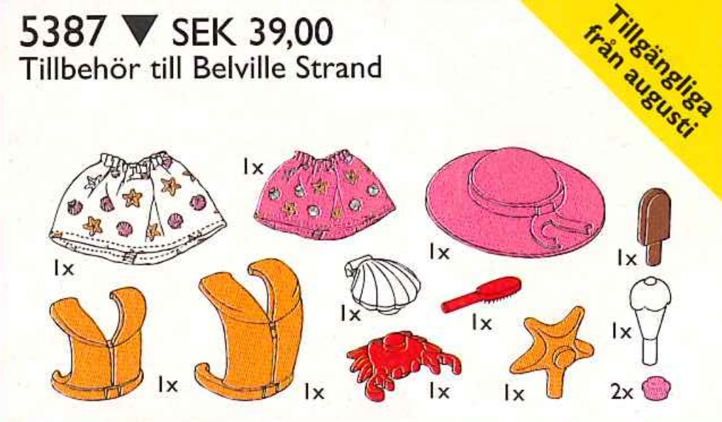 LEGO Belville Beach Accessories (5387)