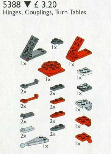 LEGO Hinges, Couplings and Turntables (5388)