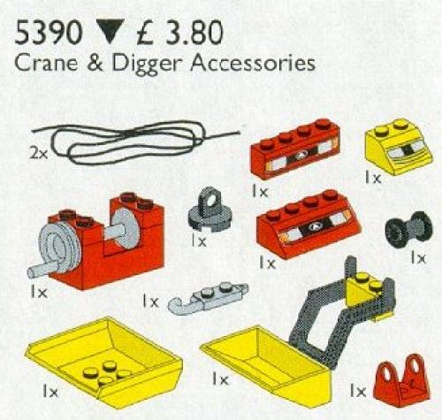 LEGO Crane and Digger Accessories (5390)
