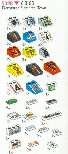 LEGO Decorated Elements (5398)
