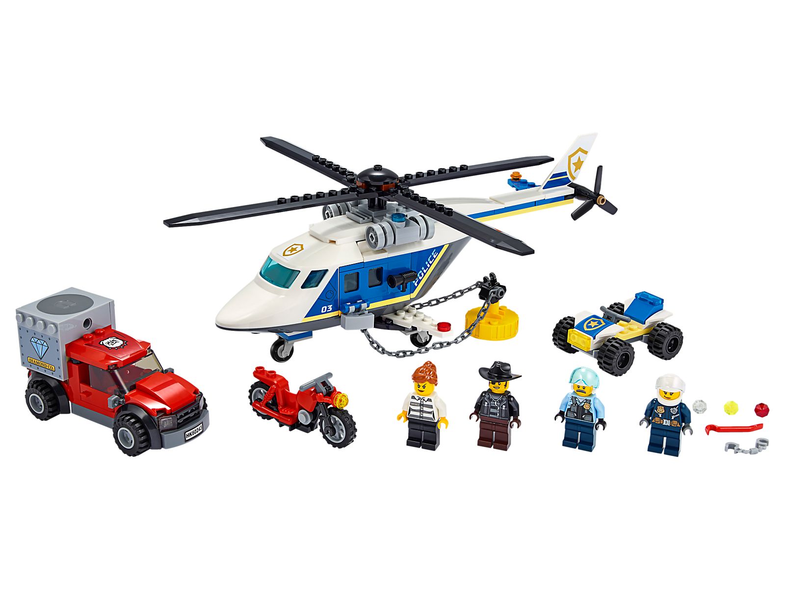 LEGO Policía: Persecución en Helicóptero (60243)