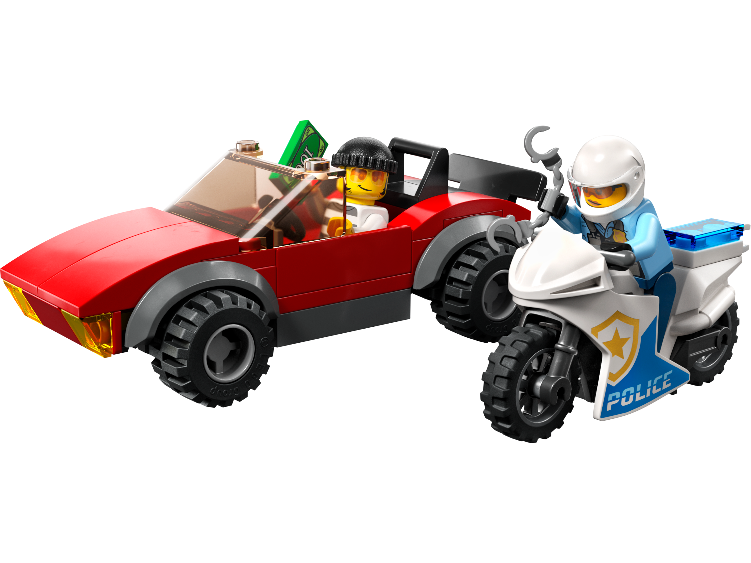 LEGO Moto de Policía y Coche a la Fuga (60392)