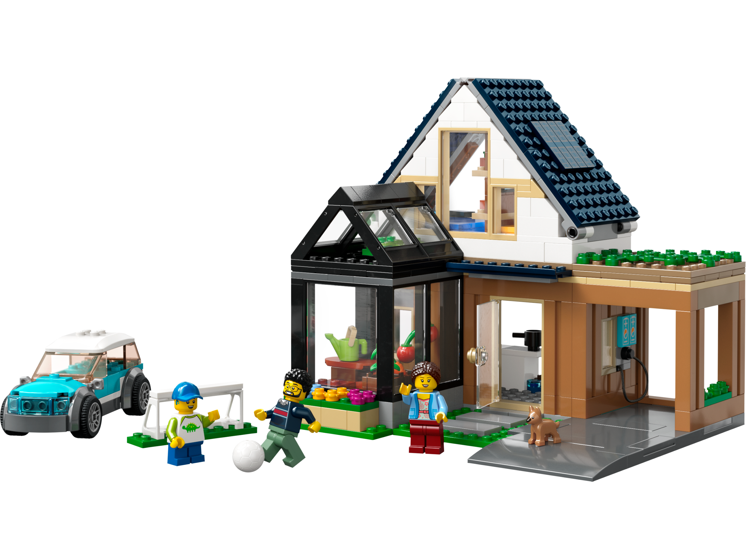 LEGO Casa Familiar y Coche Eléctrico (60398)