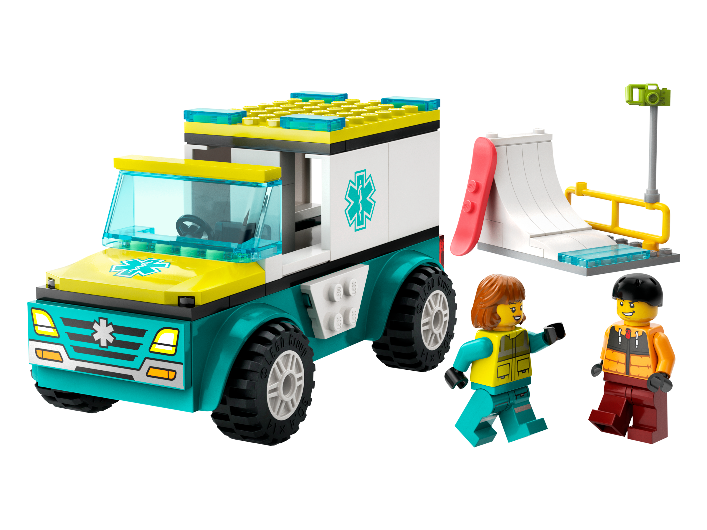LEGO Ambulancia de Emergencias y Chico con Snowboard (60403)