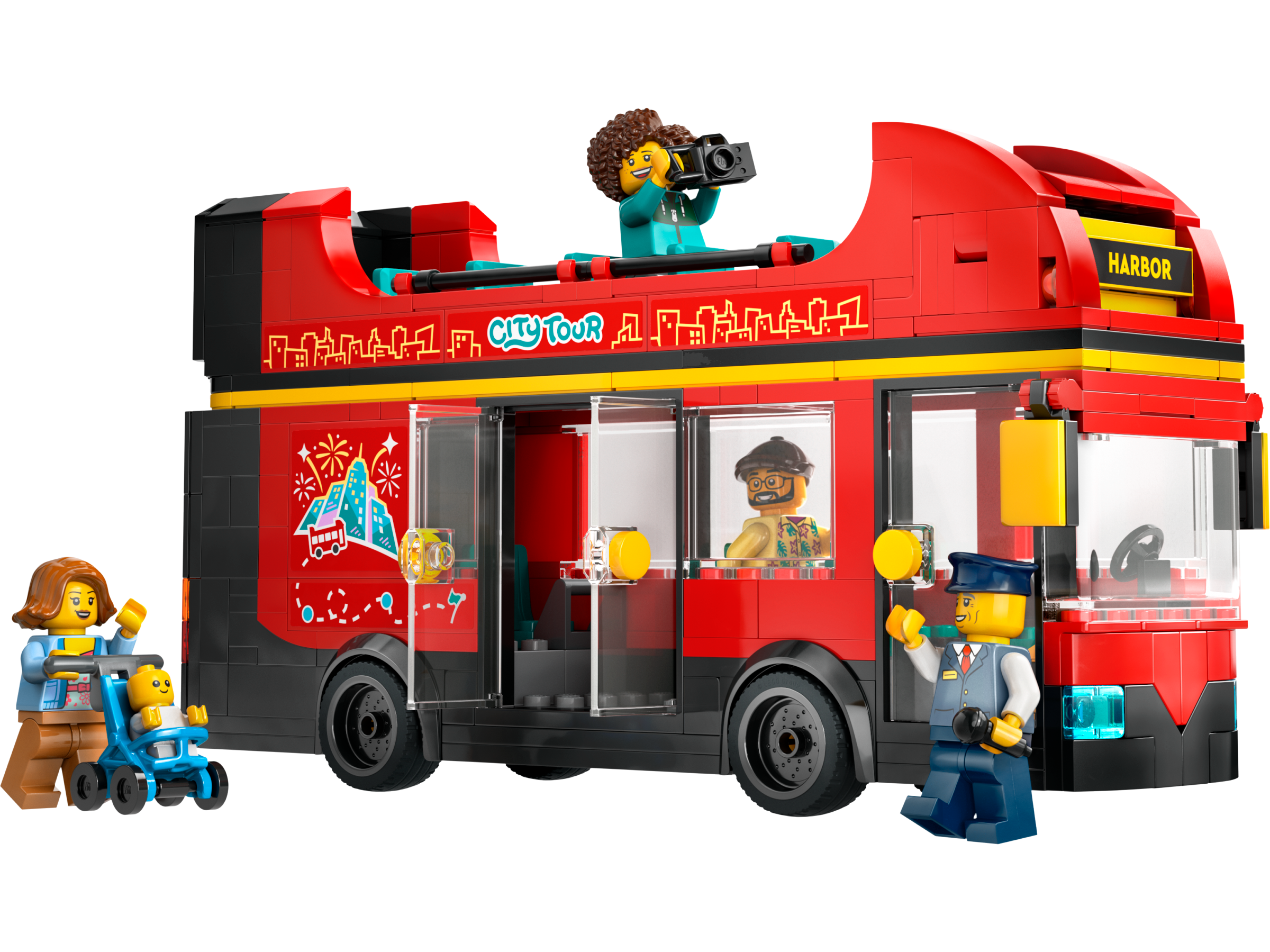 LEGO Autobús Turístico Rojo de Dos Plantas (60407)