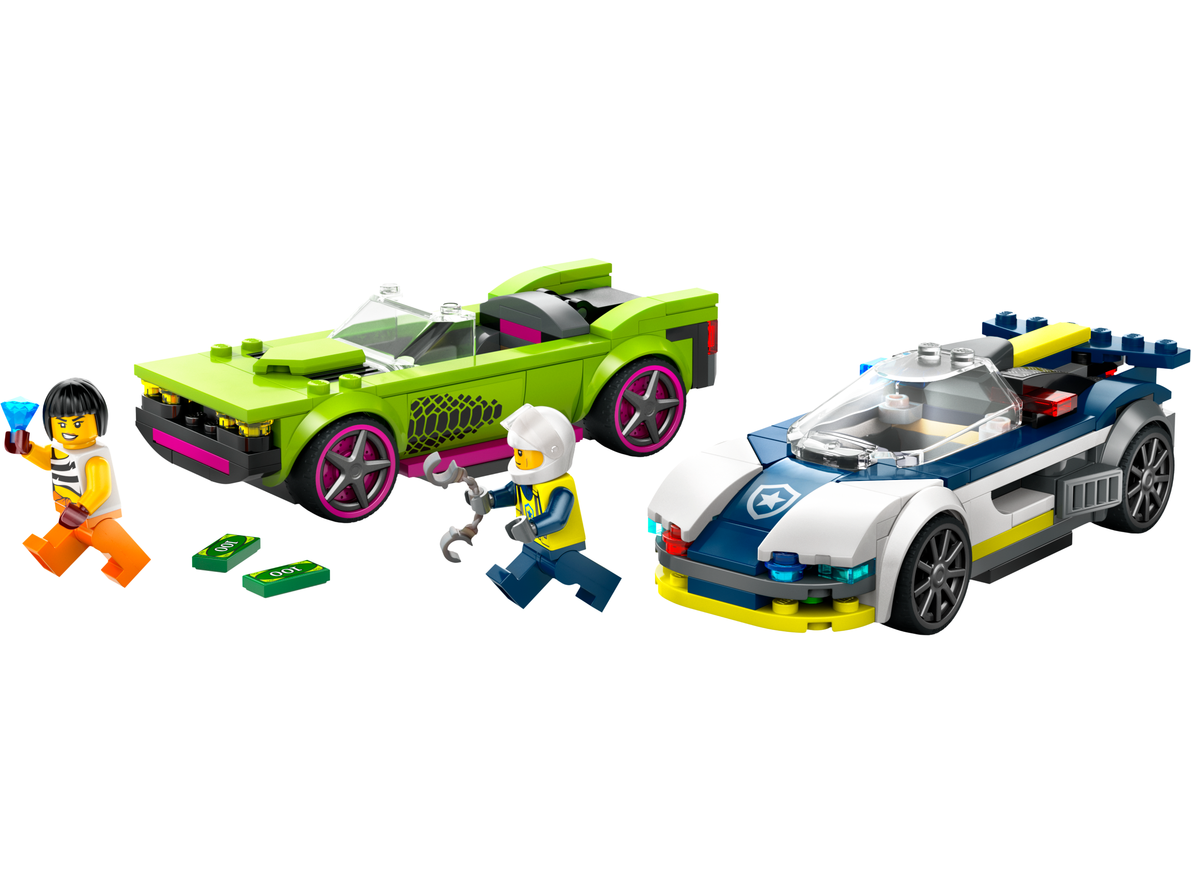 LEGO Coche de Policía y Potente Deportivo (60415)