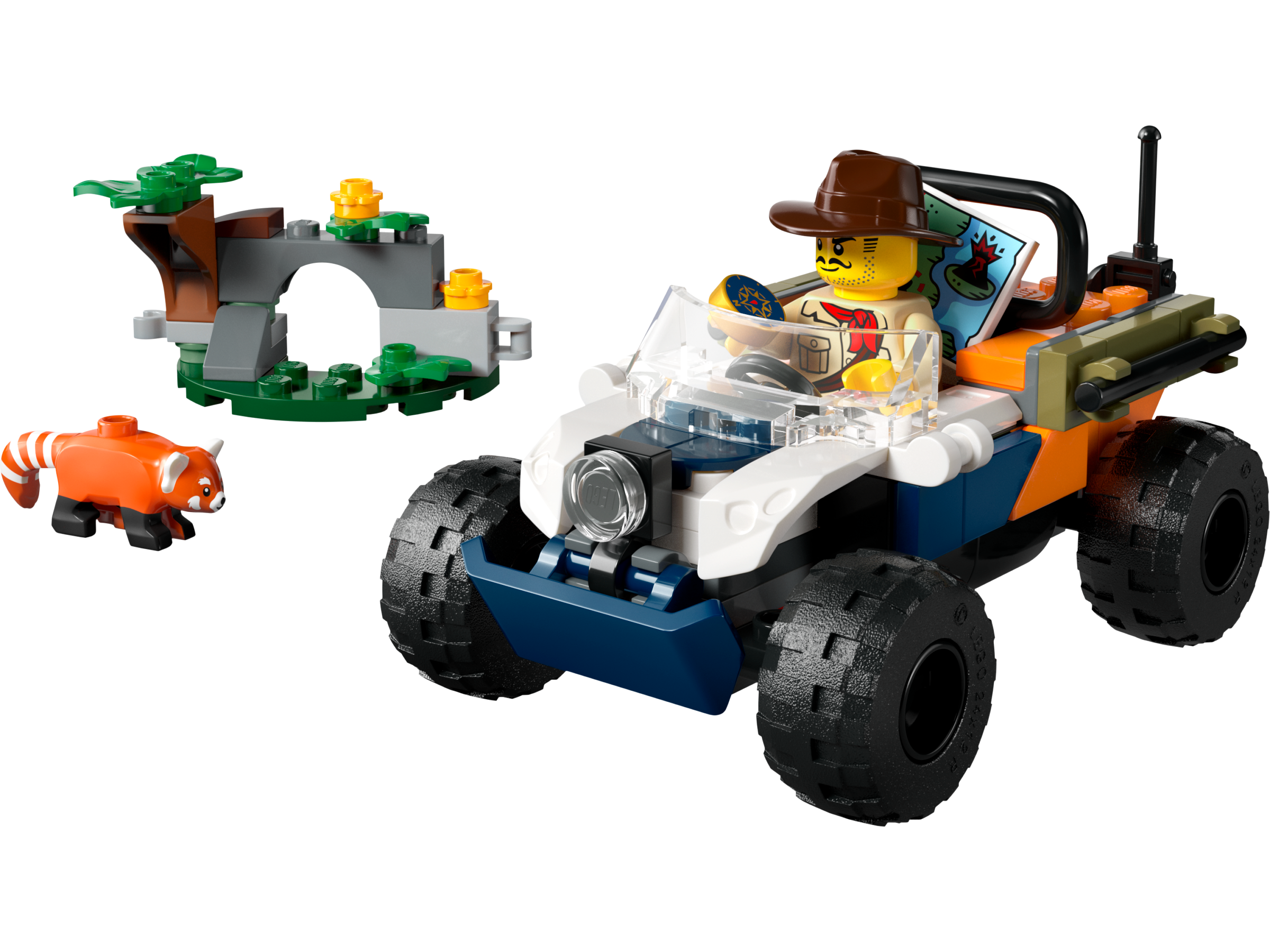 LEGO Exploradores de la Jungla: Todoterreno y Misión del Panda Rojo (60424)