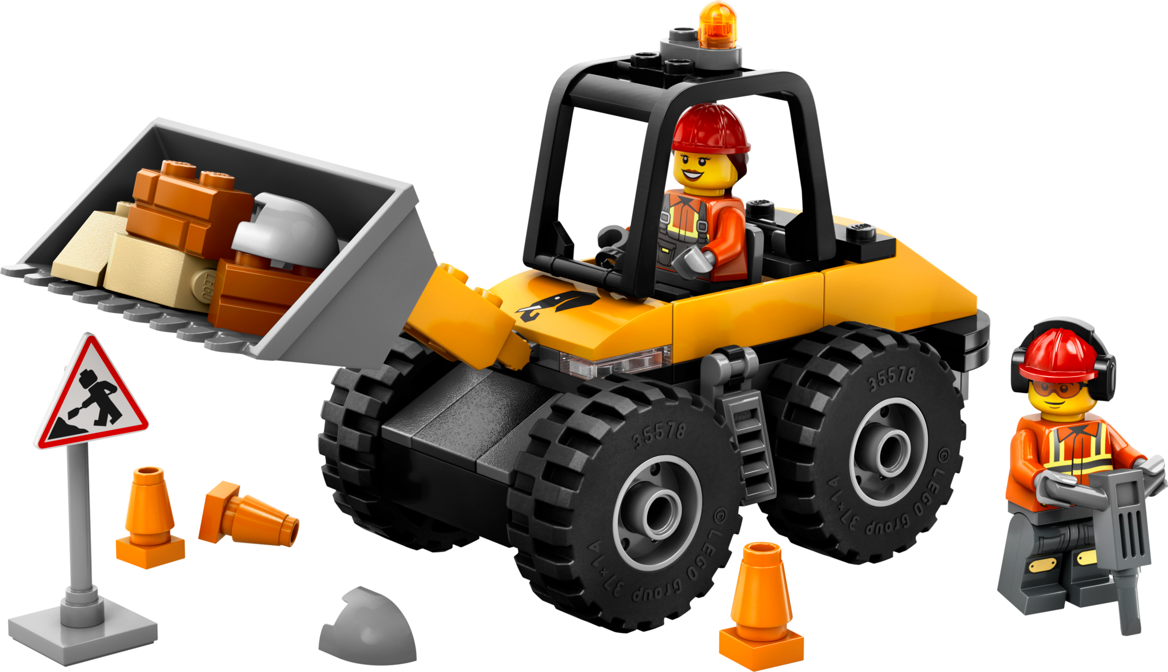 LEGO Cargadora con Ruedas Amarilla (60450)