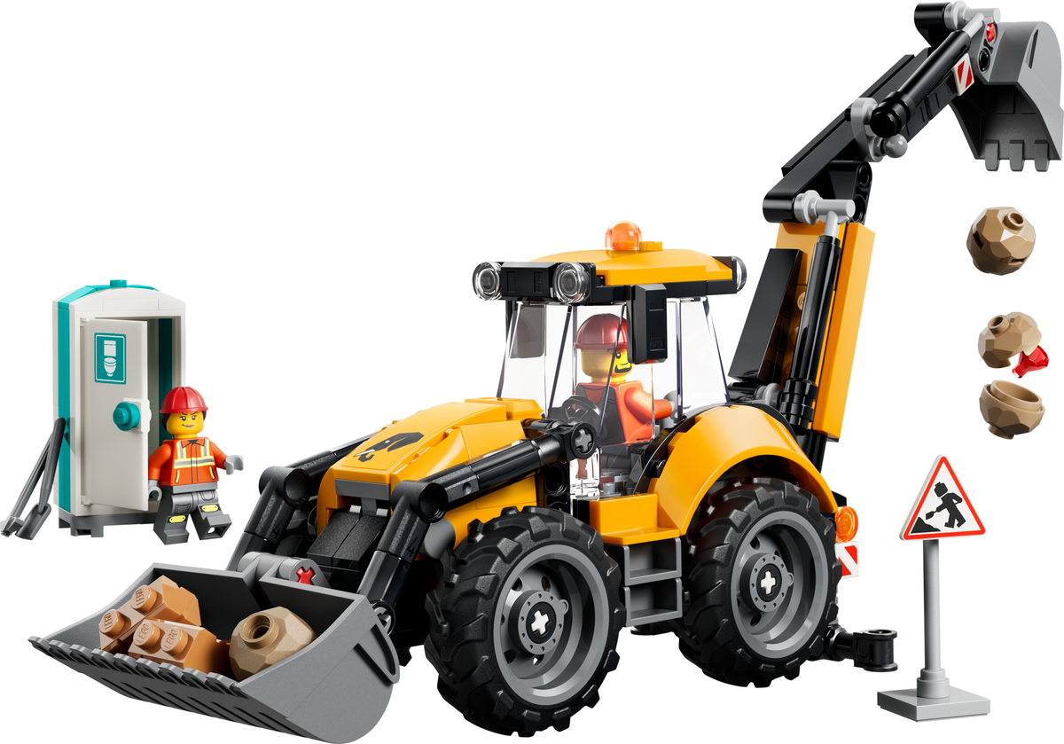 LEGO Cargadora Retroexcavadora Amarilla (60480)