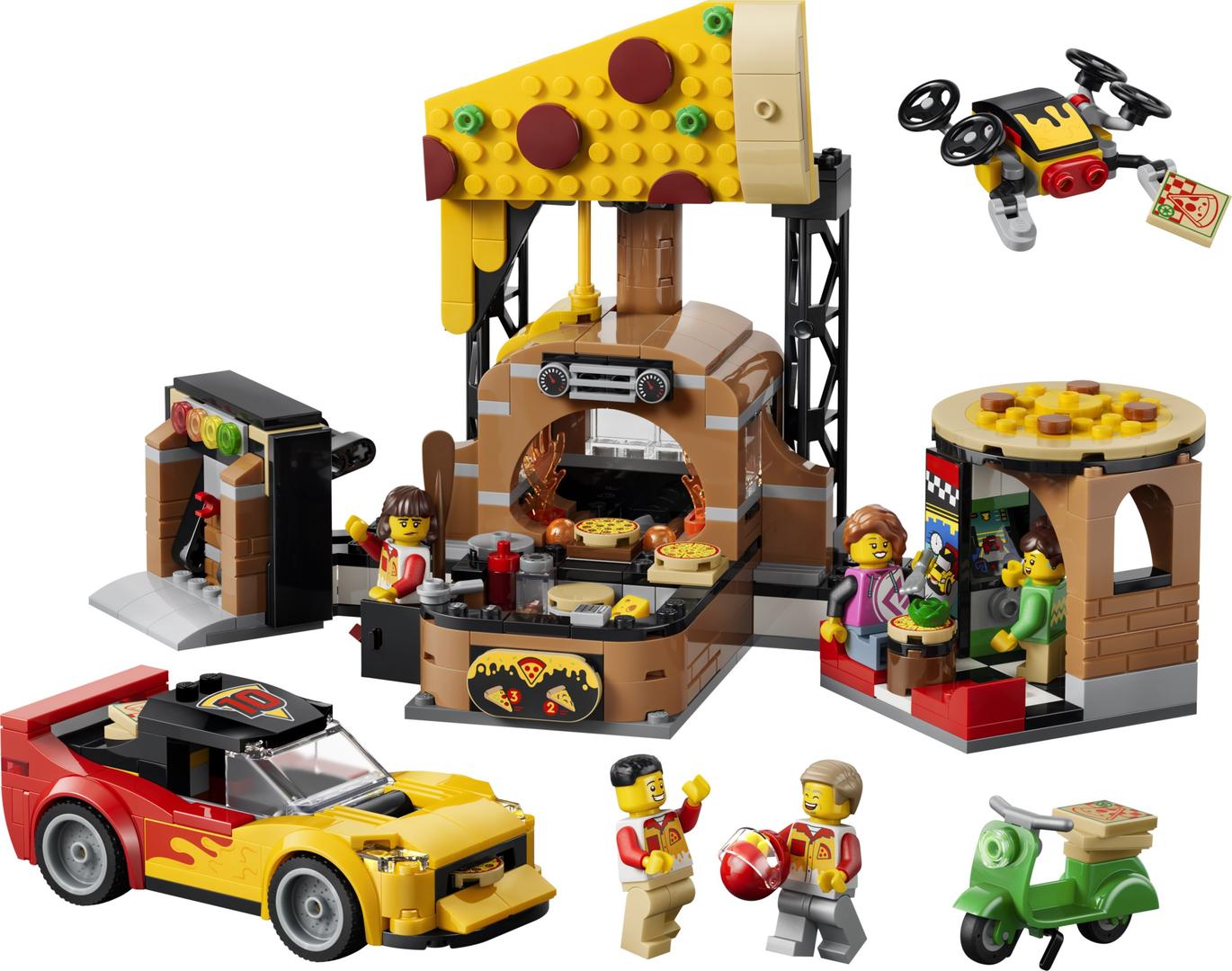 LEGO Experiencia de Pizza a Domicilio con Vehículos (60496)