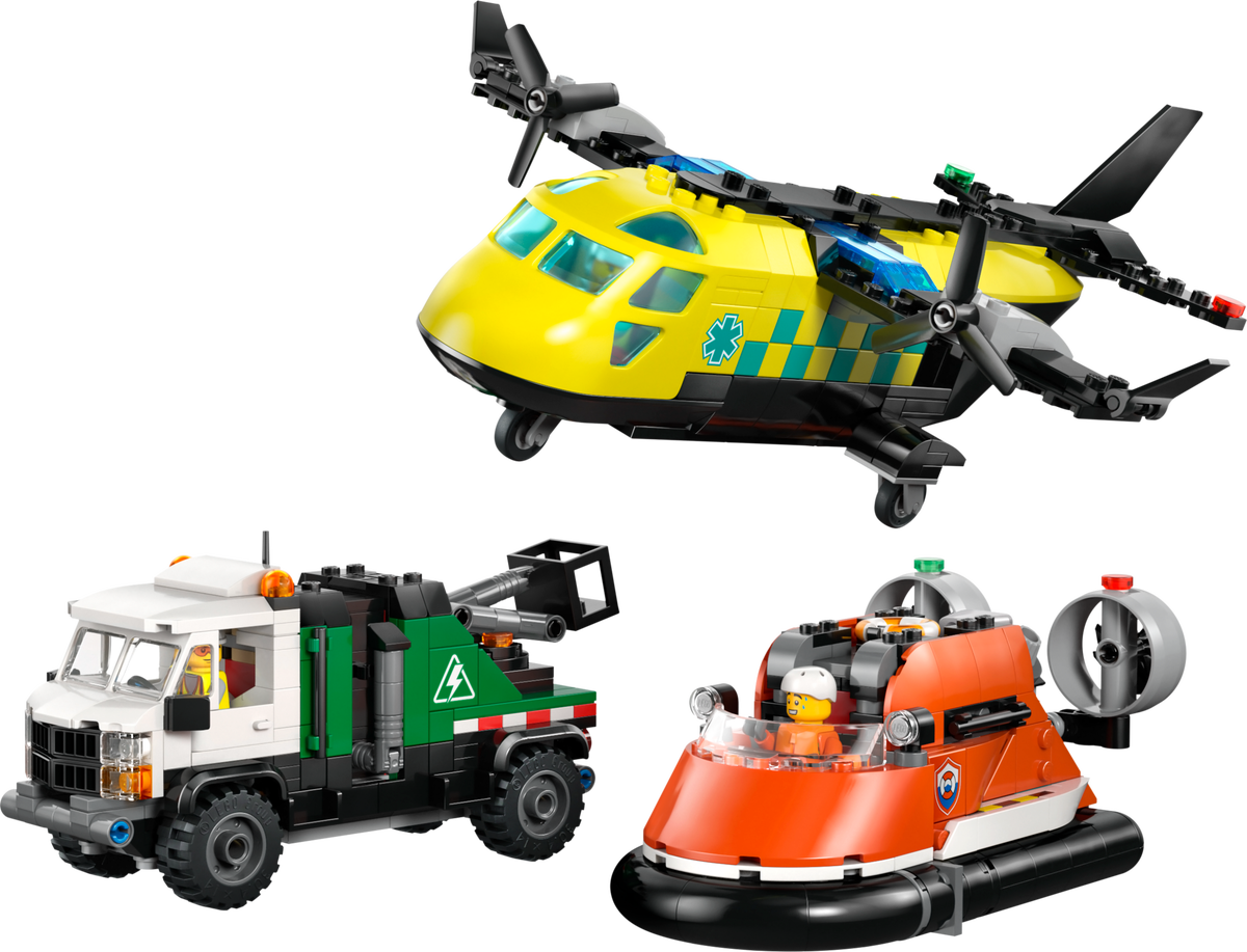 LEGO Remix: Avión, Camión Técnico y Aerodeslizador (60505)