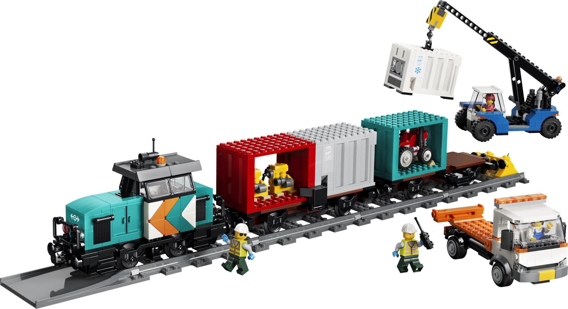 LEGO Tren de Mercancías del Puerto con Grúa y Camión (60509)