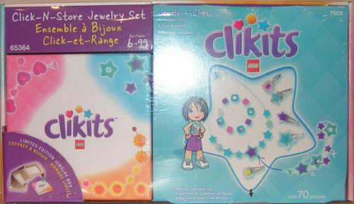 LEGO Jewels-n-Clips Click-N-Store Jewelry Set Co-Pack (65364)