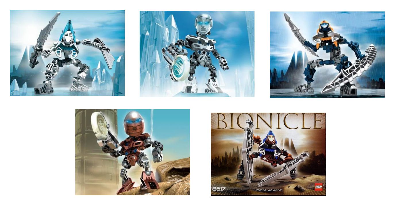 LEGO Matoran / Vahki Co-Pack 2 (contains 8610 8612 8615 8617 8619) (65515)