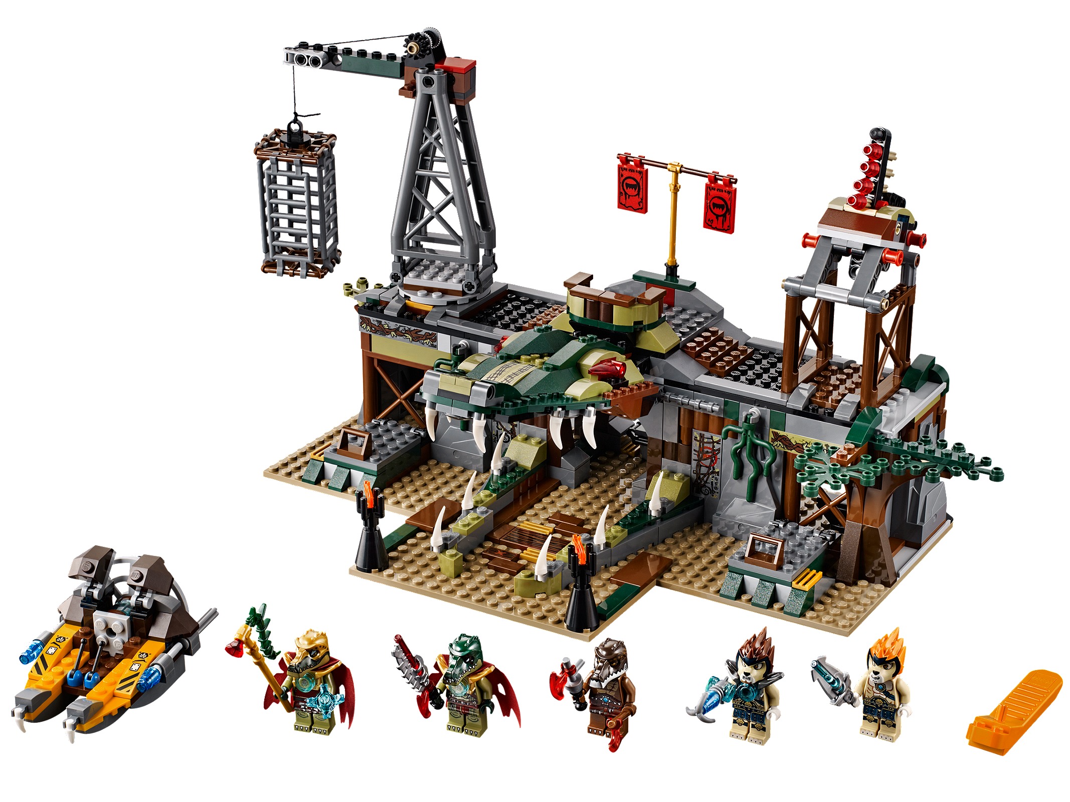LEGO El Escondrijo de la Tribu del Cocodrilo en el Pantano (70014)