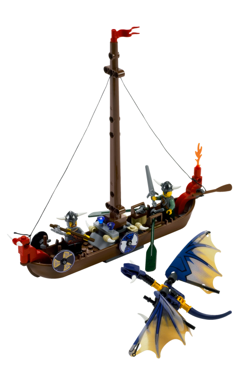 LEGO Viking Boat against the Wyvern Dragon (7016)