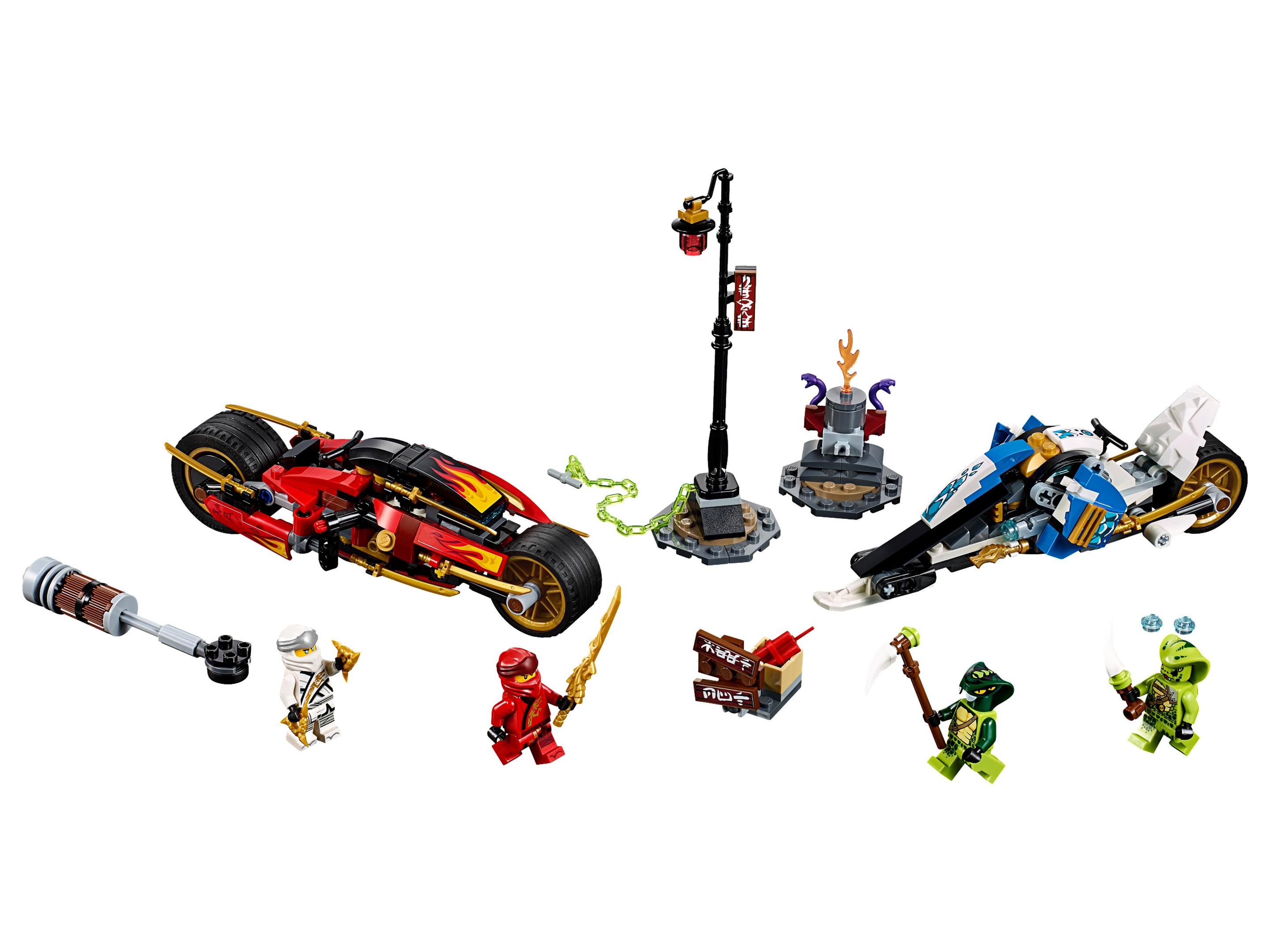 LEGO Moto Acuchilladora de Kai y Motonieve de Zane (70667)