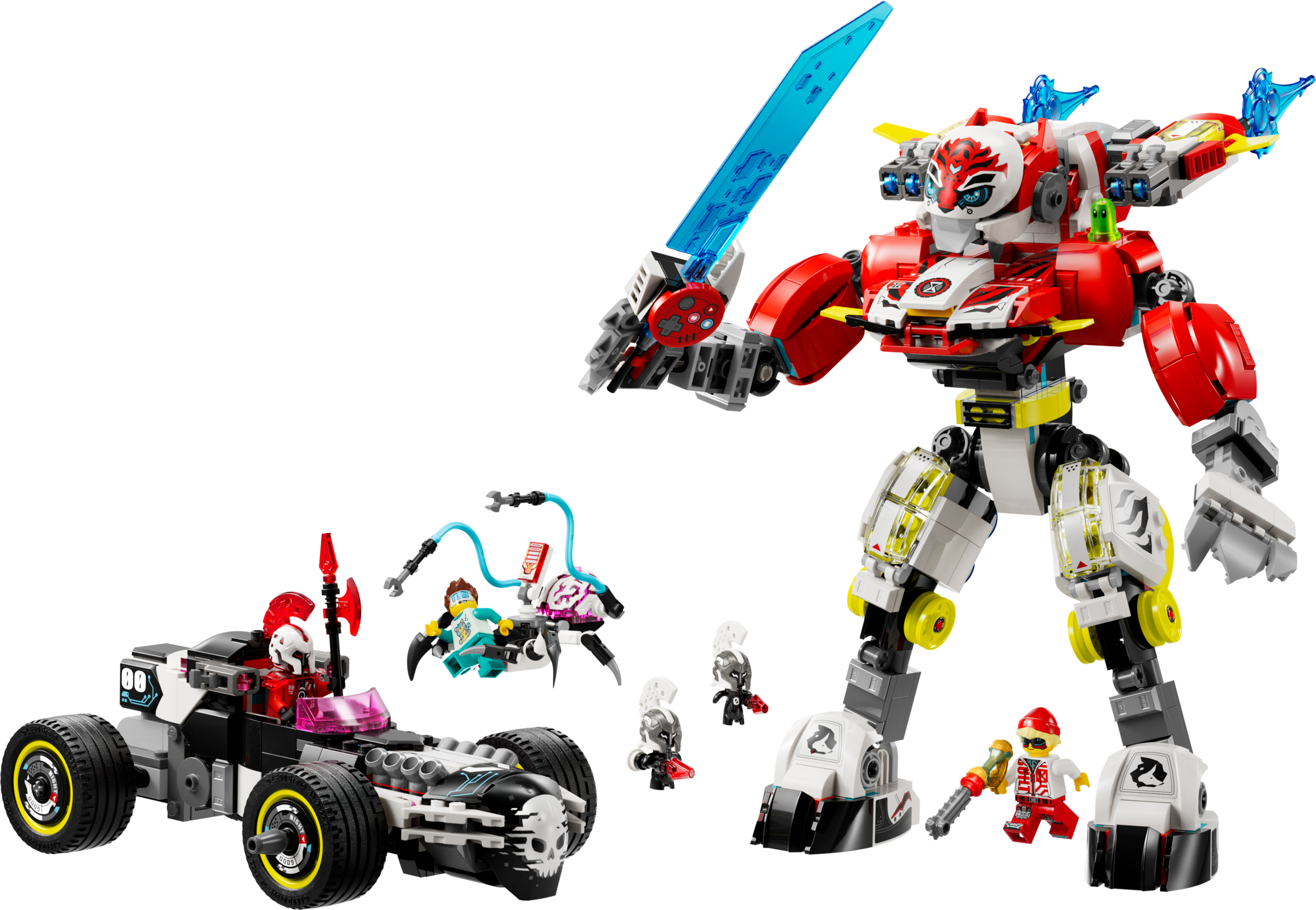 LEGO Meca Tigre de Cooper y Bólido de Zero (71497)
