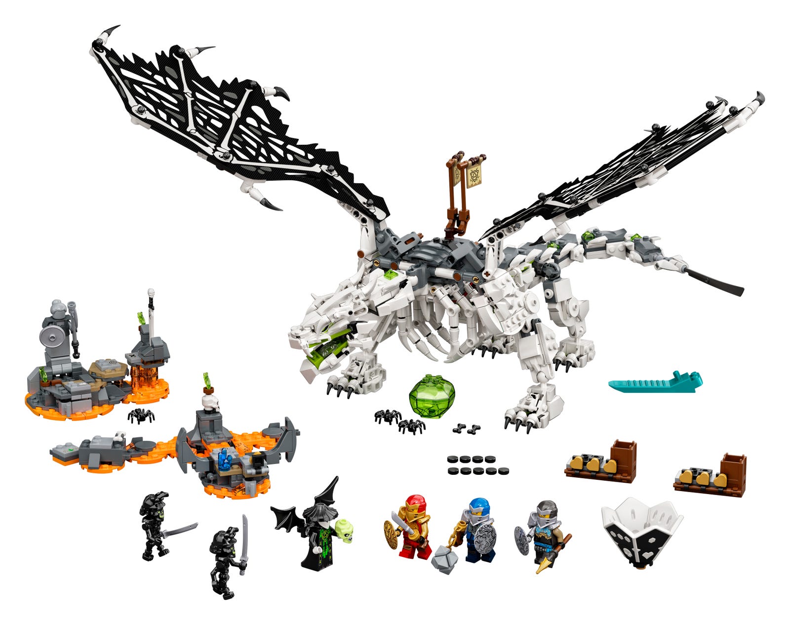 LEGO Dragón del Brujo de los Muertos (71721)