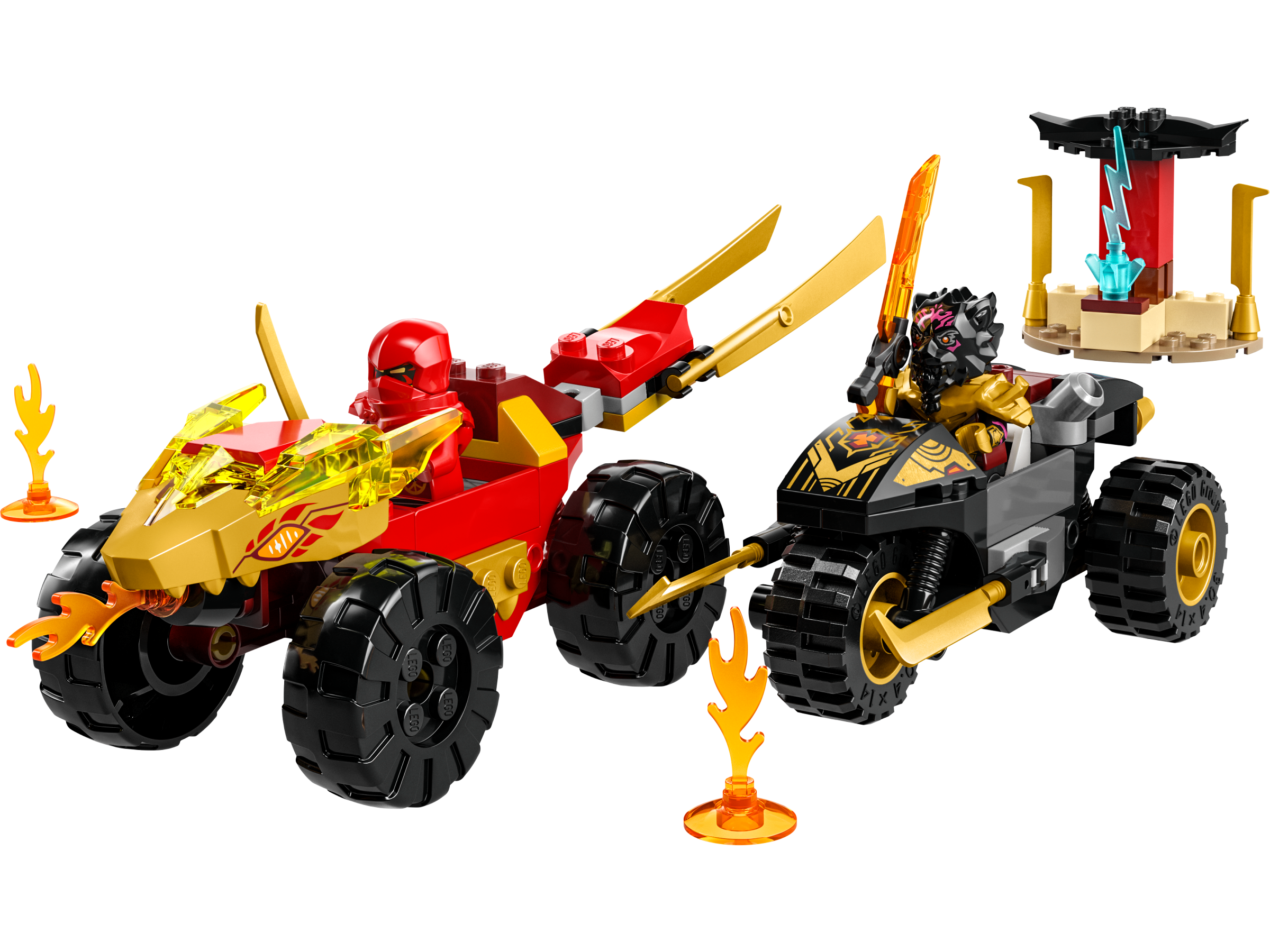 LEGO Batalla en Coche y Moto de Kai y Ras (71789)