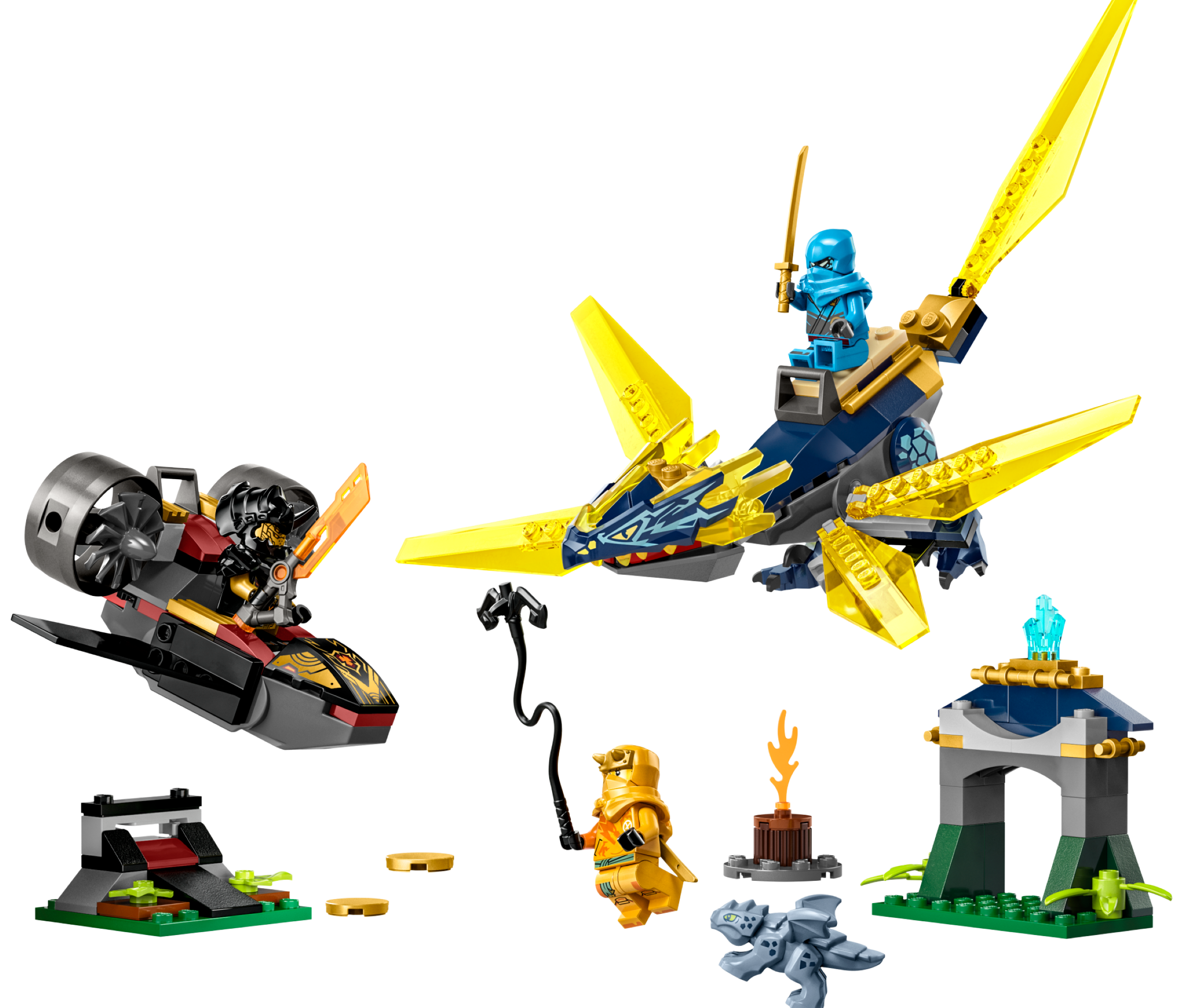 LEGO Batalla por el Dragón Bebé de Nya y Arin (71798)