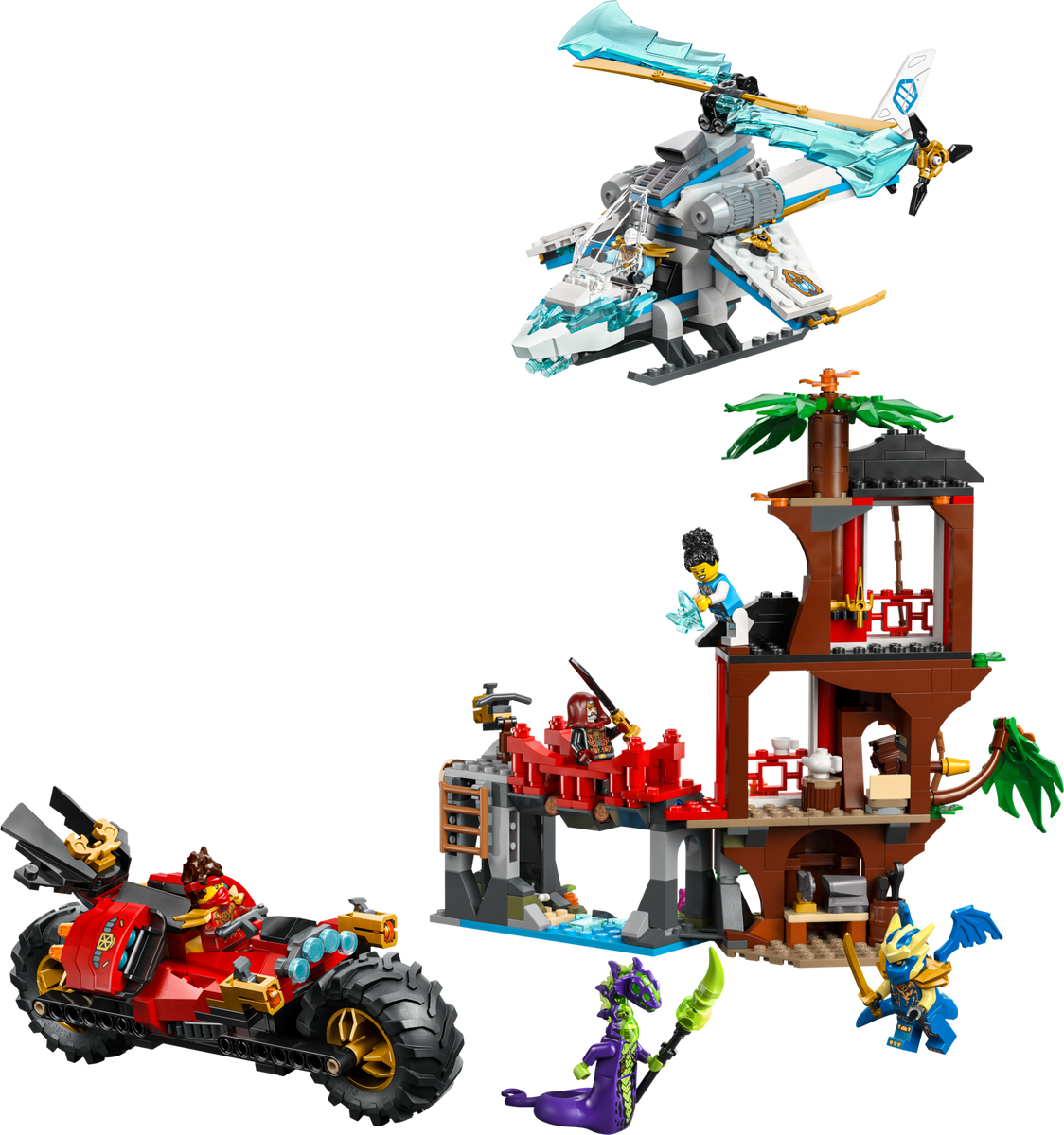 LEGO Batalla de Vehículos Ninja Junto a la Casa del Árbol (71857)