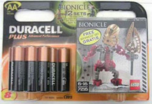 LEGO Gold Good Guy - looking Right (Duracell 8 pack AA) {Turaga Lhikan} (7216)