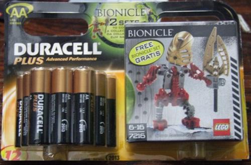 LEGO Gold Good Guy - looking Right (Duracell 12 pack AA) {Turaga Lhikan} (7216-3)