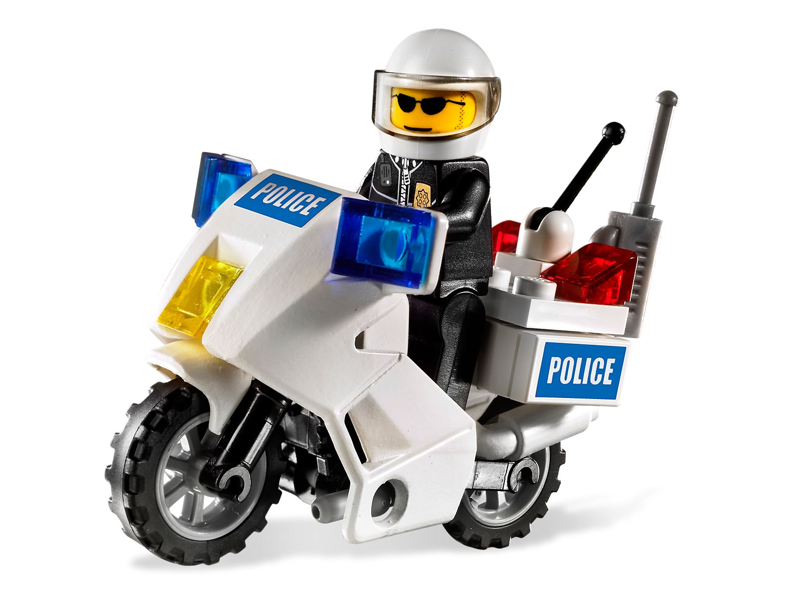 LEGO Police Motorcycle (Blue Sticker Version) (7235-2)