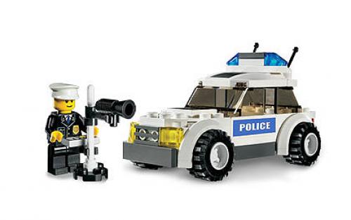 LEGO Police Car (Blue Sticker Version) (7236-2)
