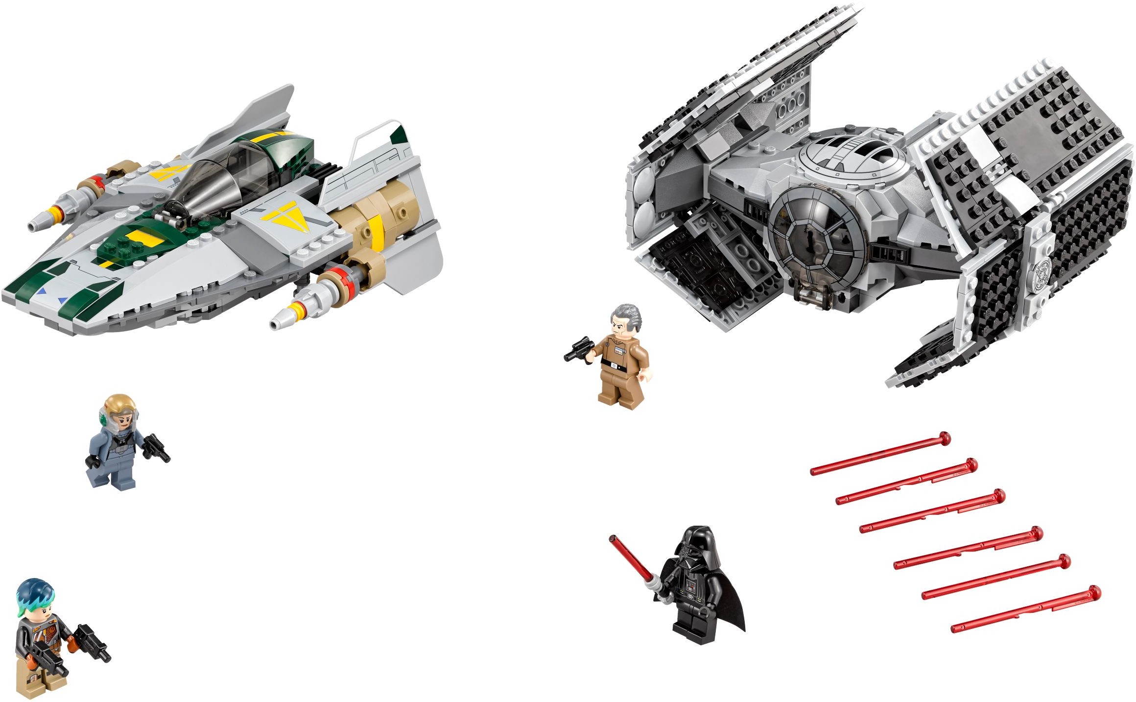 LEGO TIE Advanced de Vader vs. A-Wing Starfighter (75150)