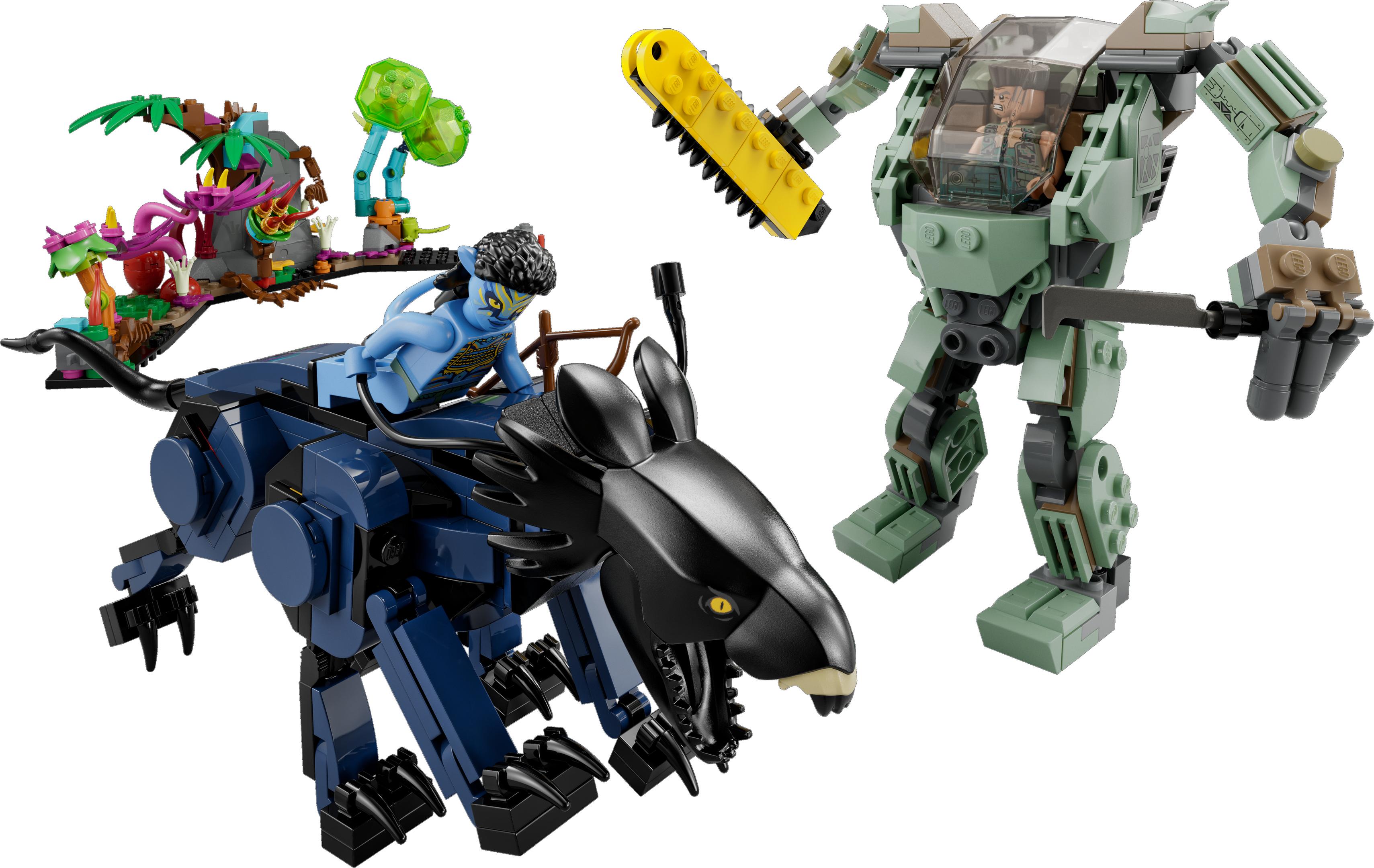 LEGO Neytiri y Thanator vs. Quaritch con Armadura AMP (75571)
