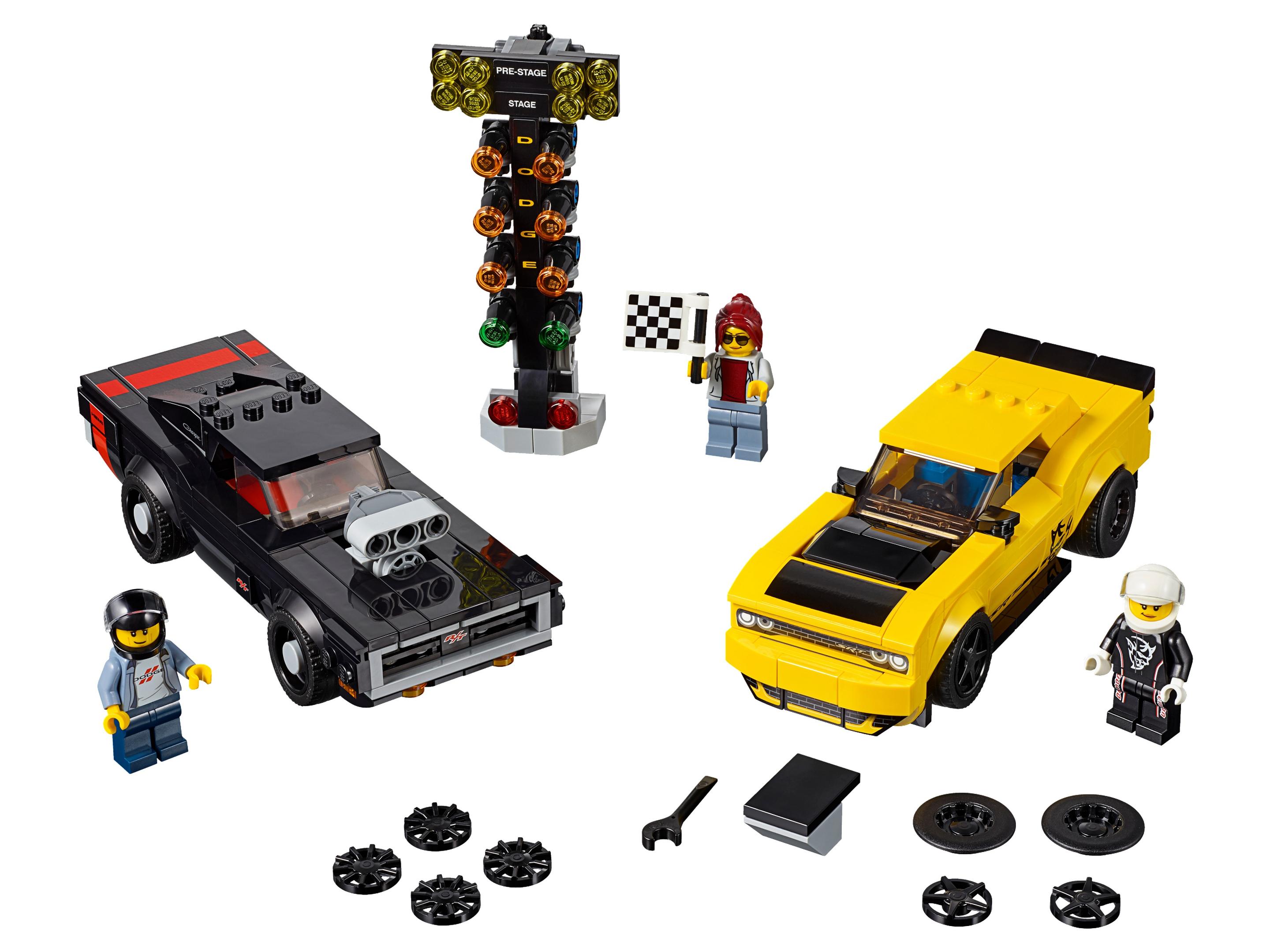 LEGO Dodge Challenger SRT Demon de 2018 y Dodge Charger R/T de 1970 (75893)