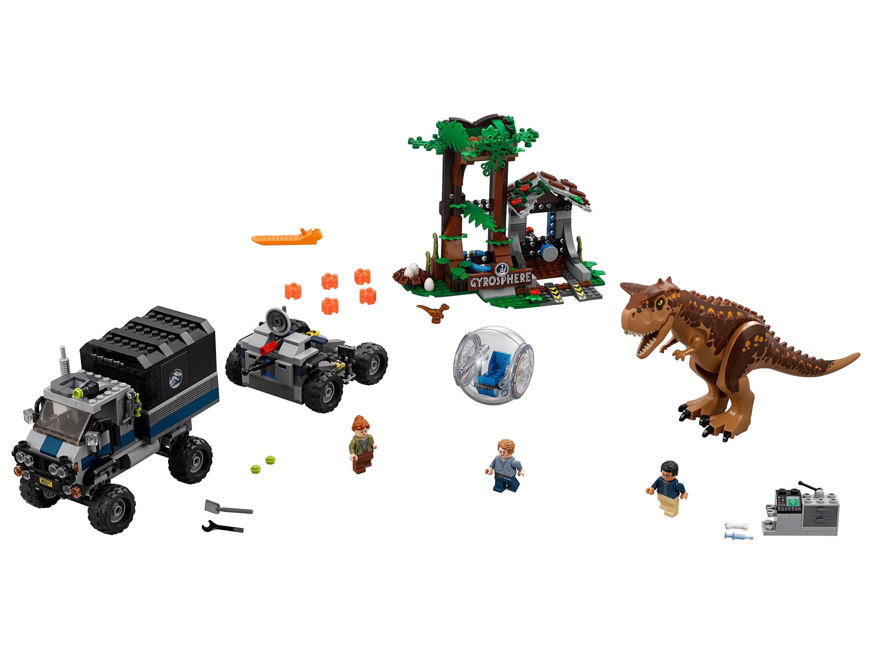 LEGO Huida del Carnotaurus en la girosfera (75929)