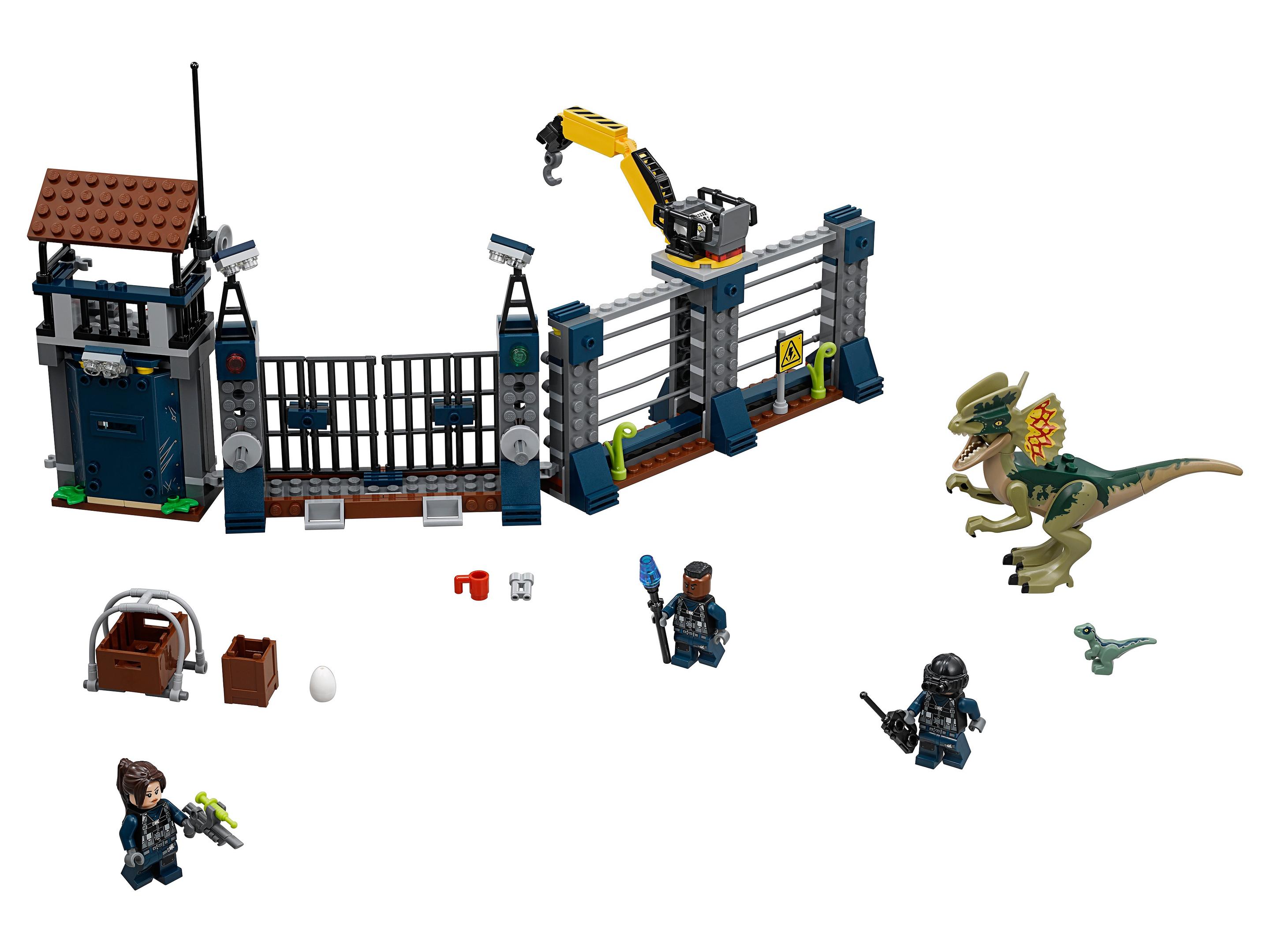 LEGO Ataque del Dilofosaurio al puesto de vigilancia (75931)