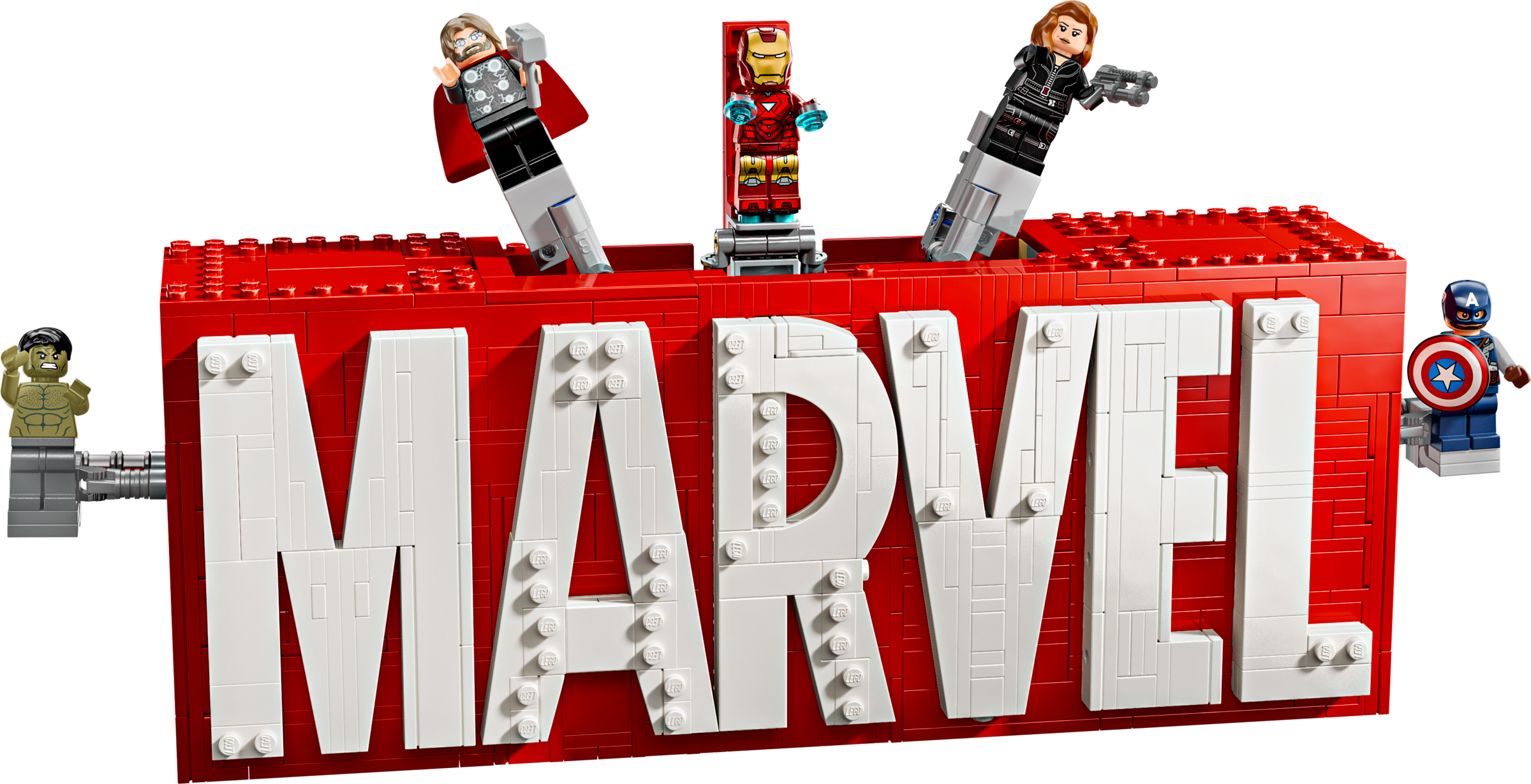 LEGO Logotipo MARVEL y Minifiguras (76313)