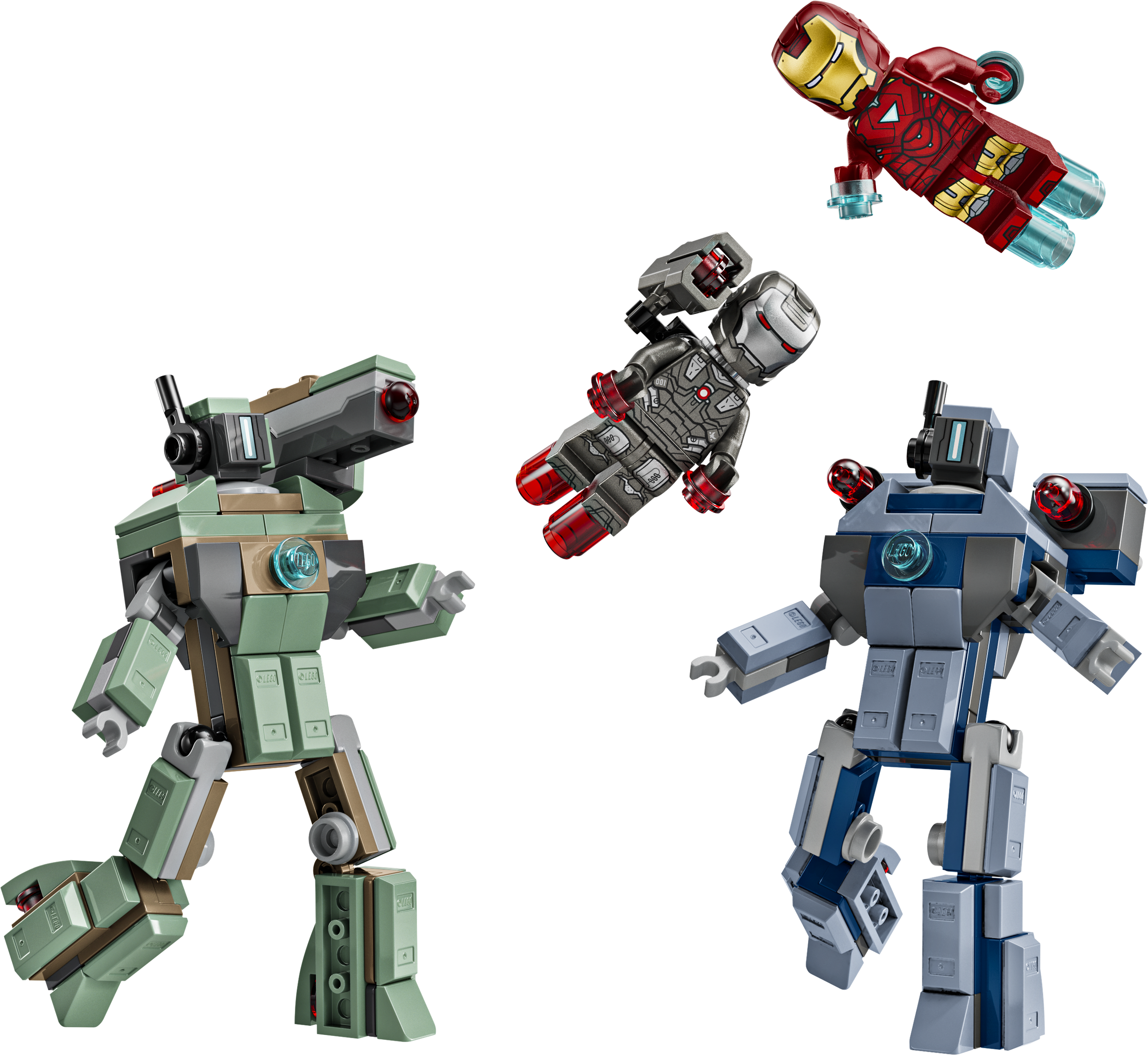 LEGO Iron Man y Máquina de Guerra vs. Drones de Hammer (76320)