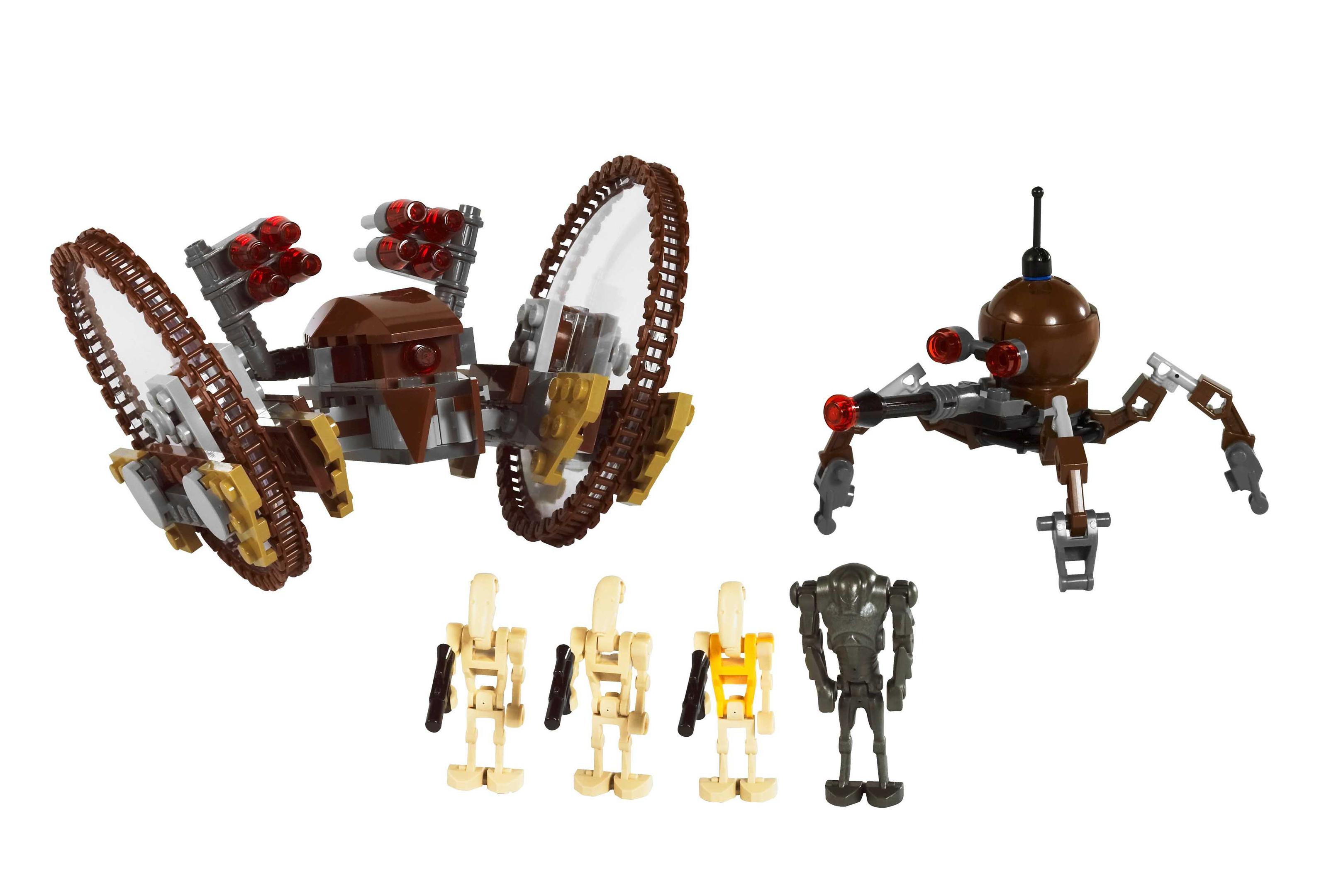 LEGO Hailfire Droid & Spider Droid (7670)