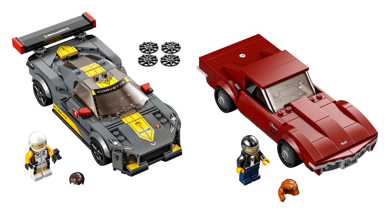 LEGO Deportivo Chevrolet Corvette C8.R y Chevrolet Corvette de 1969 (76903)