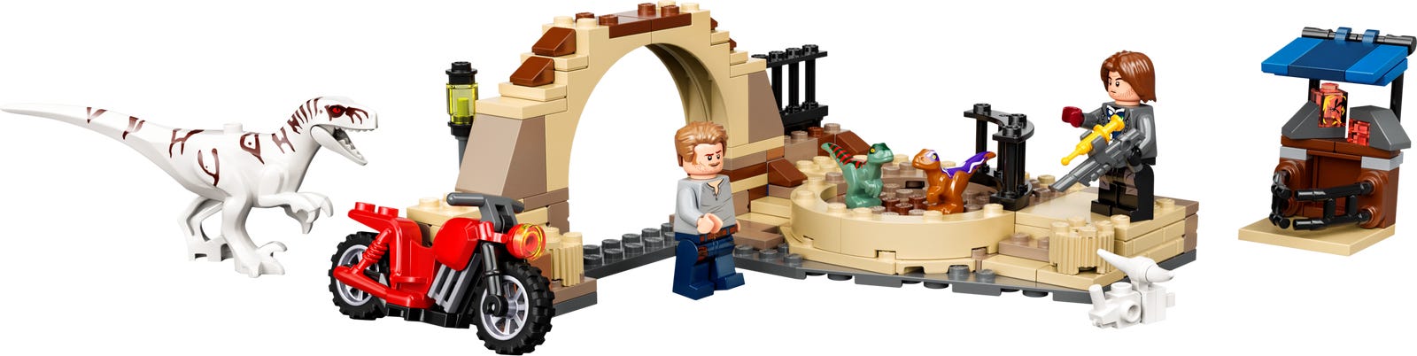 LEGO Persecución en Moto del Dinosaurio Atrocirraptor (76945)