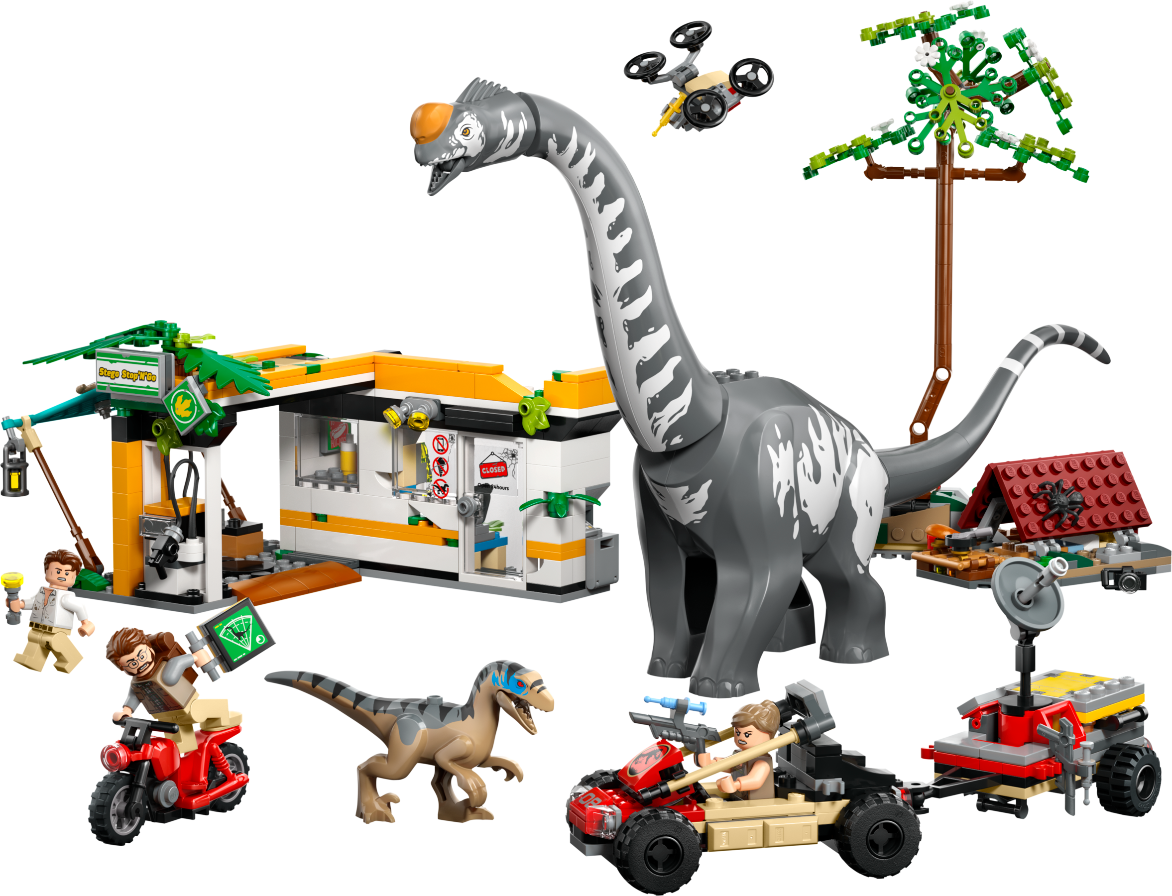 LEGO Misión de Seguimiento: Raptor y Titanosaurus (76973)