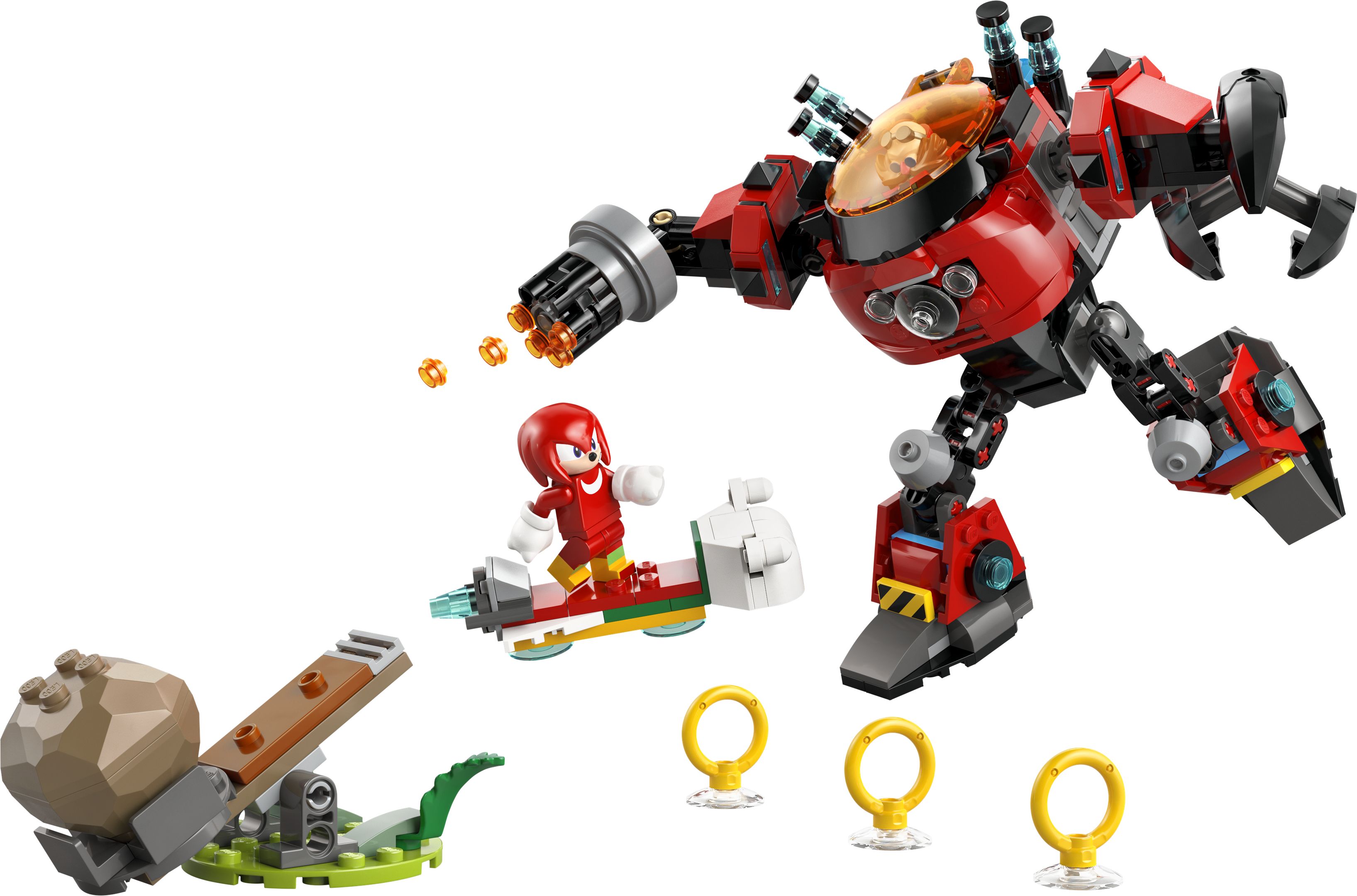 LEGO Knuckles vs. Meca Egg Crusher del Dr. Eggman (77005)
