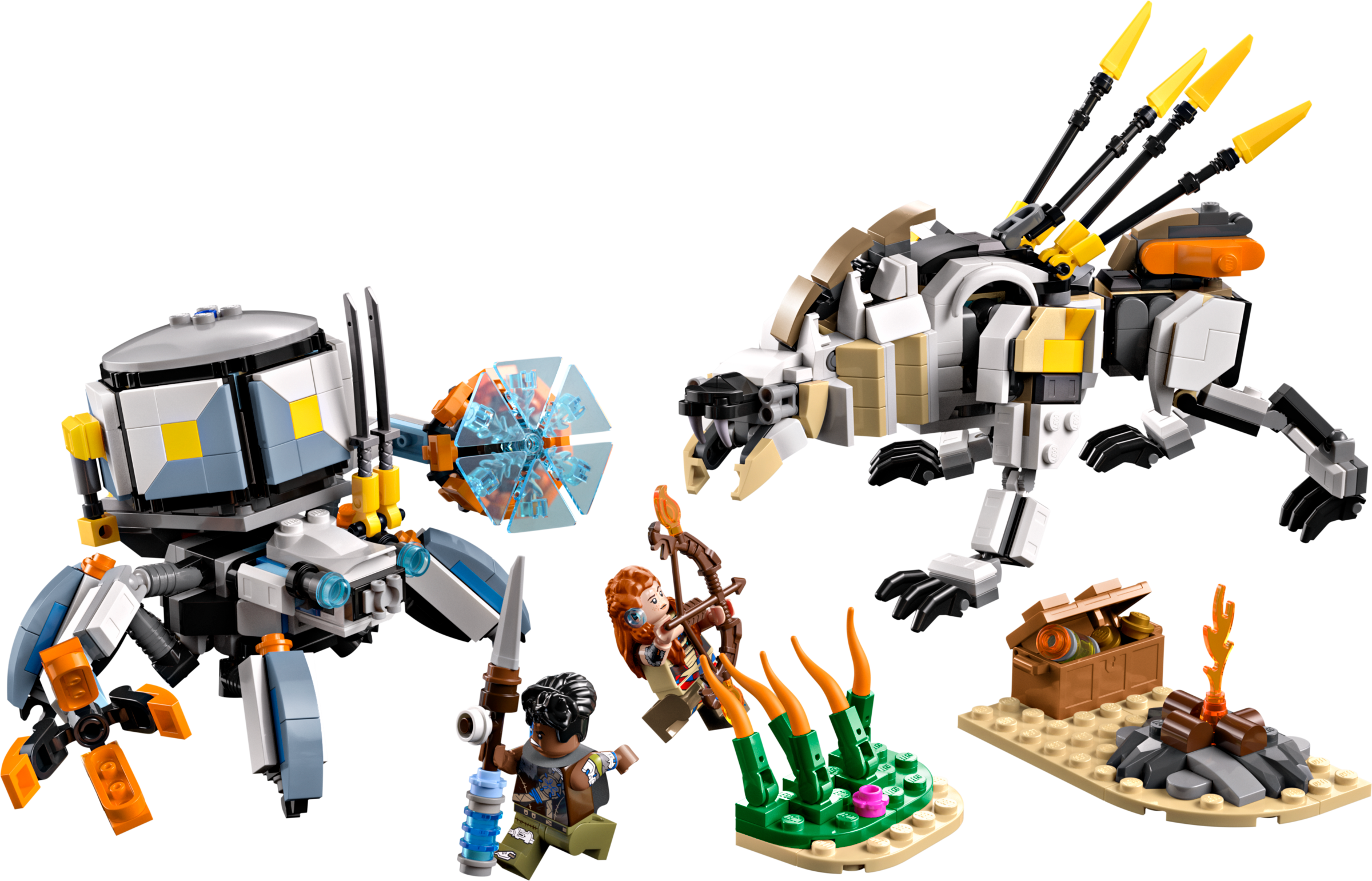LEGO Aloy y Varl vs. Cangrejo y Dientes Serrados (77037)