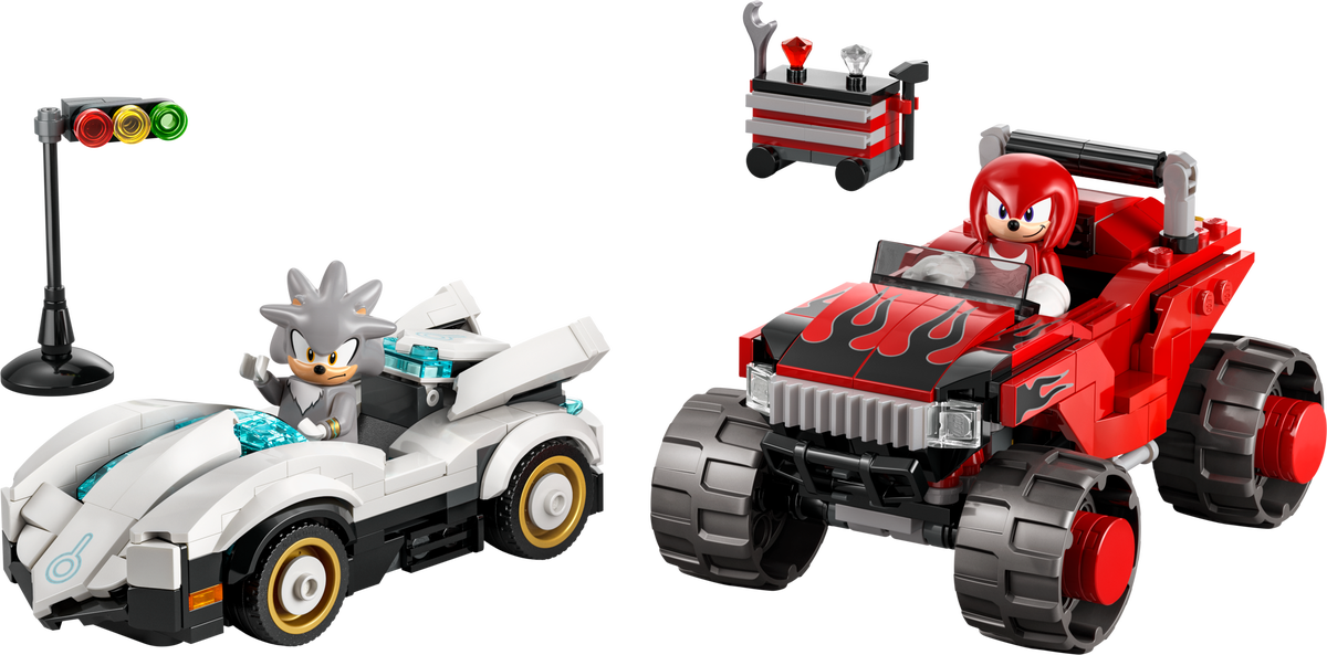 LEGO Coche de Silver vs. Monster Truck de Knuckles (77118)