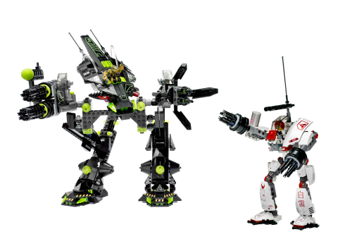 LEGO Bridge Walker vs. White Lightning (7713)