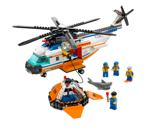 LEGO Coast Guard Helicopter and Life Raft (7738)